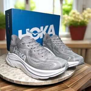 HOKA One One Clifton 10 Supportive Running Shoes Sneakers Men’s Size 8.5 D Stell